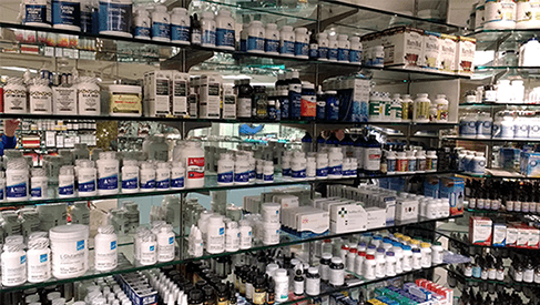 Nutritional Products Shelves